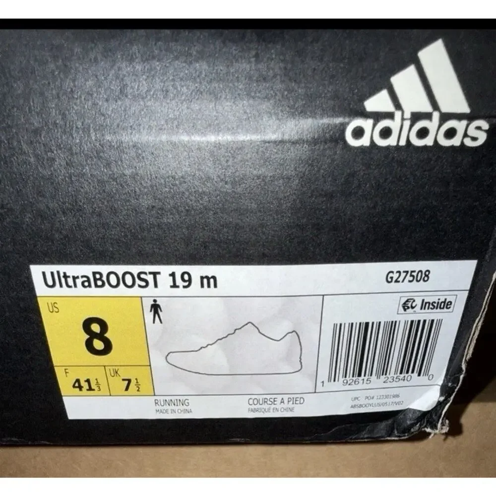 Size 8 - adidas UltraBOOST 19 Triple Black G27508 Black Boost UB1